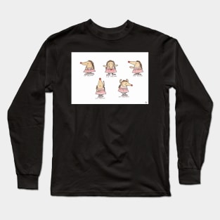 Ballet Positions Hedgehogs Long Sleeve T-Shirt